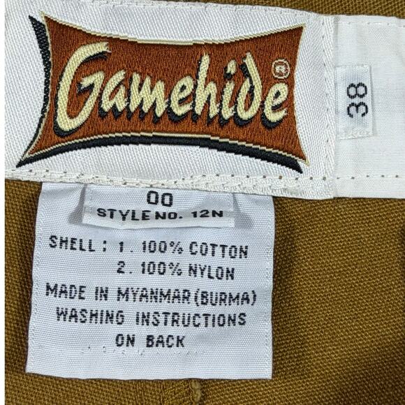 Gamehide Men 38 Tan Briar Proof Hunting Pant Style 12N Rugged Outdoor Field Wear - Picture 3 of 9